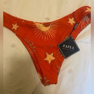 Zaful Orange Celestial Bikini bottoms